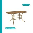 Ver imagem 3 de Conjunto de Sala de Jantar 6 Cadeiras Essence Carraro Noce Dourado