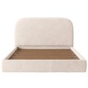 Ver imagem 7 de Cama King Flutuante com Cabeceira 195cm Aura W01 Suede Bege - Lyam Decor