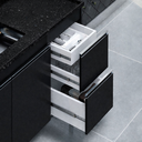 Ver imagem 3 de Gabinete Cozinha Mdp 1,44m Elegance com 5 Pés Pré-montado:preto