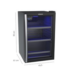 Kit - Cervejeira 100L Blue Light 220V + Adega 100L 24 Garrafas NGV100 220V - Venax - 7
