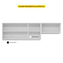 Ver imagem 3 de Conjunto de Armários Aéreo Cozinha Planejada Lux 120cm e 60cm 100% MDF Preto TX Fosco - Abmaza