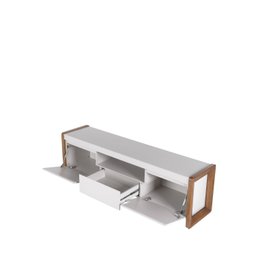 Rack para TV até 75'' Bristol 2.2 Off White/Natural - 4