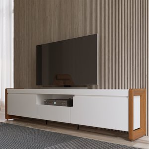 Rack para TV até 75'' Bristol 2.2 Off White/Natural