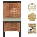 Ver imagem 3 de Mesa Bistrô e 2 Banquetas Roma Preta Corda Náutica Estofado 7 Trama Original