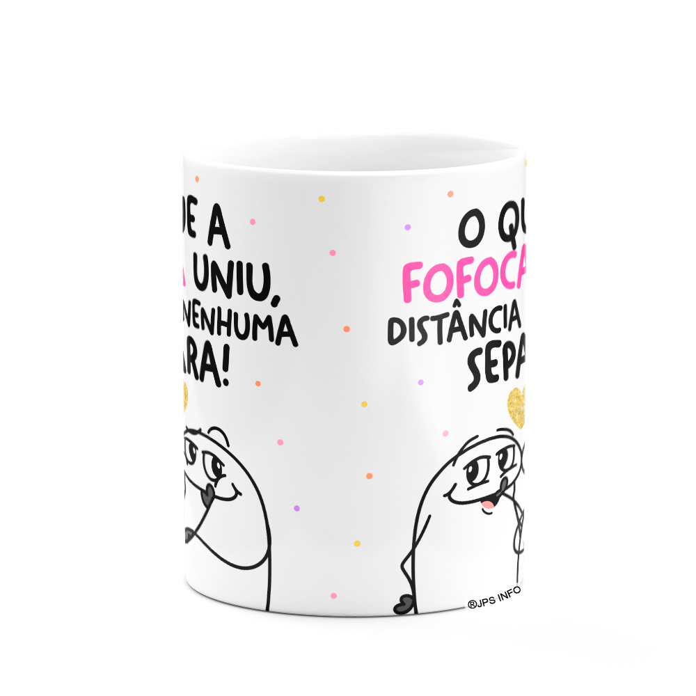 Caneca Flork Amigos - o que a Fofoca Uniu - Branca - 3