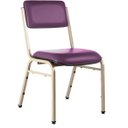Ver imagem 1 de Cadeira Empilhável para Auditórios Linha Hotel Smart Roxo