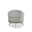 Ver mais imagens de Poltrona Cadeira Giratória Naomi com Mesa Lateral Boucle Cinza Bz Home Decor