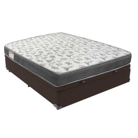 Conjunto Box com Baú Viúvo Marrom Ortobom ISO100 D33