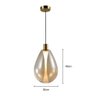 Lustre Pendente Skylight Thunder 4042 G Led Bivolt Dourado / Ambar Sky-4042g - 4