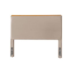 Cabeceira Cama Box Queen 1,60m Estofada Detalhe em Madeira Java Veludo Bege - 3