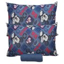 Ver imagem 2 de Jogo de Cama Portallar Casal Malha 100% Algodão Disney Mickey Simpático 3 Peças Azul