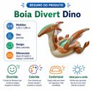 Ver mais imagens de Boia Inflável Dinossauro 1,35 x 1,98 m com Alças de Apoio