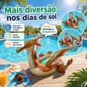 Ver imagem 6 de Boia Inflável Dinossauro 1,35 x 1,98 m com Alças de Apoio