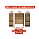 Ver imagem 2 de Guarda Roupa Casal Safira 8 Portas de Bater 6 Gavetas MDF Corrediças Telescópicas Cumaru-Fendi