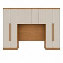 Ver imagem 4 de Guarda Roupa Casal Safira 8 Portas de Bater 6 Gavetas MDF Corrediças Telescópicas Cumaru-Fendi