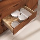 Ver imagem 5 de Balcao Aparador Buffet Madeira 2 Portas 3 Gavetas Tivoli Castanho Verniz