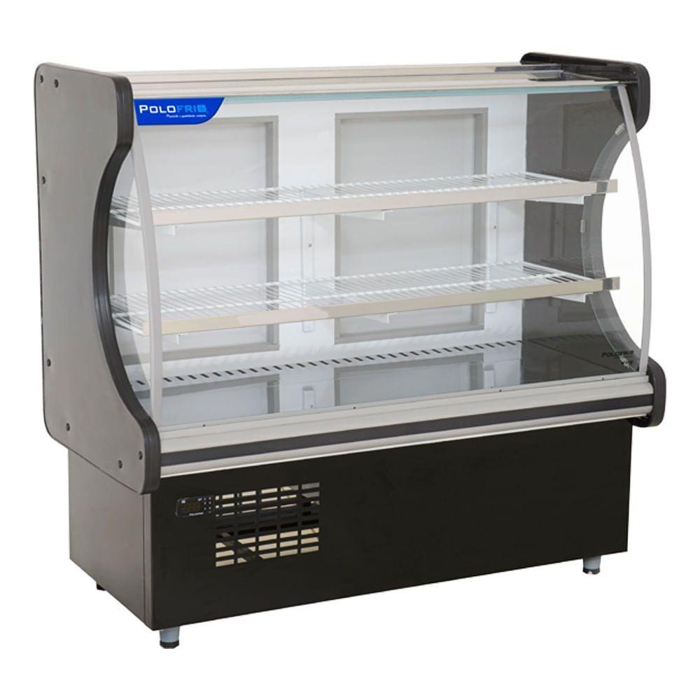 Vitrine Refrigerada para Doces 1mt Polofrio Balcão de Doce Preto 1mt 110v