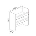 Ver imagem 6 de Porta Condimentos em Aço Carbono Branco e Madeira C/ Porta Papel- 40cm Linha Home