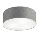 Ver imagem 1 de Plafon Cilíndrico Vivare Md-3019 Cúpula em Tecido 80x15cm - Bivolt Rustico-cinza 127/220v