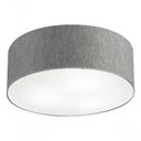 Ver imagem 3 de Plafon Cilíndrico Vivare Md-3019 Cúpula em Tecido 80x15cm - Bivolt Rustico-cinza 127/220v
