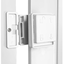 Ver imagem 2 de Porta Sanfonada de Correr Branco C/ Trinco Moderno - 210cm - 72cm - Permatti