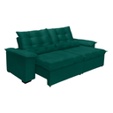 Ver imagem 2 de Sofá Retrátil e Reclinável Aspen 2.30m Super Pillow - Verde