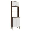 Ver imagem 1 de Torre Quente 60 cm 3 Portas Rustic/Branco Lille Madesa