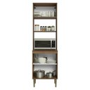 Ver imagem 2 de Torre Quente 60 cm 3 Portas Rustic/Branco Lille Madesa