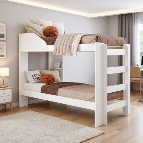 Beliche Solteiro Siena Espresso Móveis Branco
