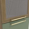 Armário Paneleiro Cozinha Botanic 50cm 02 Portas M626 Kappesberg - Nogueira/verde Oliva - 4