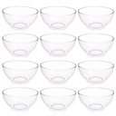 Ver imagem 1 de 12 Tigelas Saladeiras Grandes Redondas 3,1l Transparente Servir Salada Sobremesa Crippa Travessa