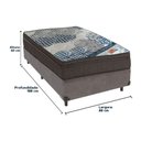 Ver imagem 5 de Ortobom Superpocket Solteiro Molas Ensacadas D26 Box Bege Cinza