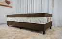 Ver imagem 1 de Cama Box Solteiro Conjugado Nosso Sonho Marrom Macia e Confortável - Semi Ortopédica