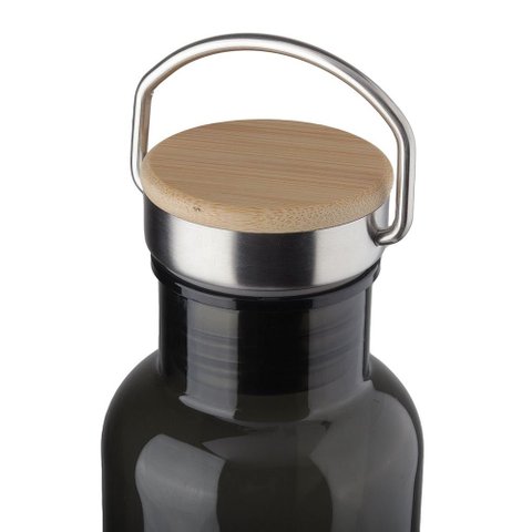 Garrafa Transparente com Tampa e Alça de 600ml Colors Fresh
