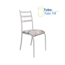 Ver imagem 6 de Conjunto Kit 4 Cadeiras Sala Jantar Cozinha Almofadada Metal