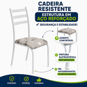 Ver imagem 2 de Conjunto Kit 4 Cadeiras Sala Jantar Cozinha Almofadada Metal