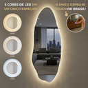 Ver imagem 6 de Espelho Orgânico Decorativo Venus 150x60cm com Iluminação Led e Acionamento Touch Lopazzi