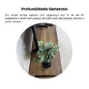 Ver mais imagens de Rack para TV até 50 Polegadas MDF 120cm 1 Portas 2 Nichos Frank Pinho Off White