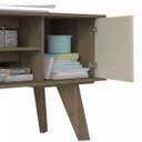 Ver mais imagens de Rack para TV até 50 Polegadas MDF 120cm 1 Portas 2 Nichos Frank Marrom