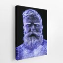 Ver imagem 2 de Homem Neve Azul Fotografia Colorida Quadro Canvas 140x90cm