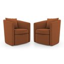 Ver imagem 1 de Kit 02 Poltronas Decorativas Sala de Estar Aimê Bouclê Terracota - Desk Design