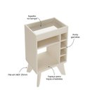 Ver imagem 5 de Bar com Espelho 6 Nichos Drink Branco/Off White