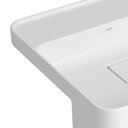 Ver imagem 2 de Cuba Semiencaixe Deca Slim Quadrada com Mesa 40cm Branco L.61040.M.17