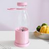 Liquidificador Fresh Juice 380ml Rosa Usb Recarregável Portátil para Bebidas Saudáveis - 5