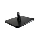 Ver imagem 2 de Ducha Flatt Quadrada 21 Cm Abs Preto Matte C/ Niple Teto