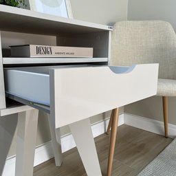 Mesa Lateral de Apoio com Gaveta Pés Retrô Vip Artely - 13