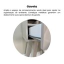 Ver mais imagens de Mesa Lateral de Apoio com Gaveta Pés Retrô Vip Artely Branco