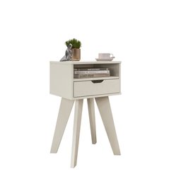 Mesa Lateral de Apoio com Gaveta Pés Retrô Vip Artely - 21