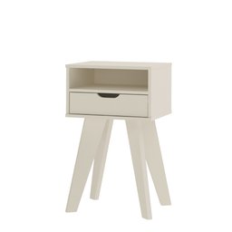 Mesa Lateral de Apoio com Gaveta Pés Retrô Vip Artely - 3