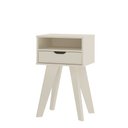 Ver imagem 3 de Mesa Lateral de Apoio com Gaveta Pés Retrô Vip Artely